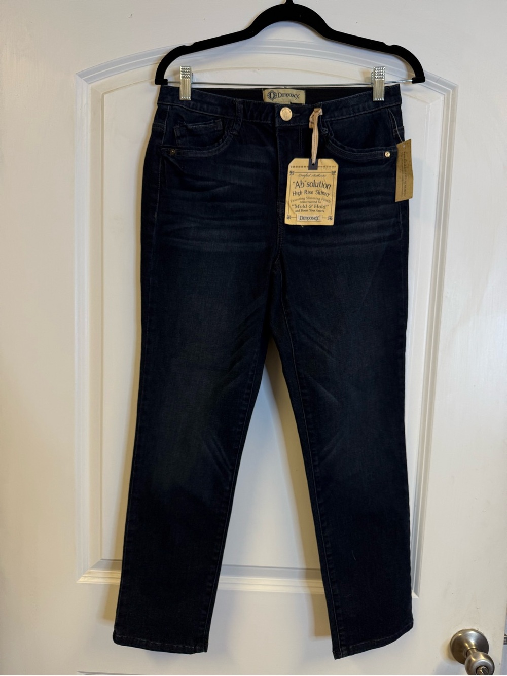 Democracy “Ab”solution High Rise Skinny Jeans Size 6 Dark Wash Sculpting
